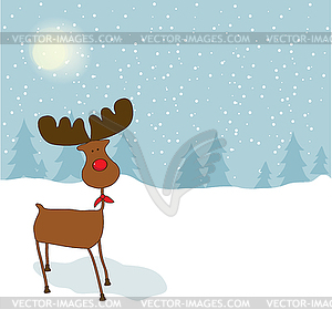 Christmas greeting card - vector clipart