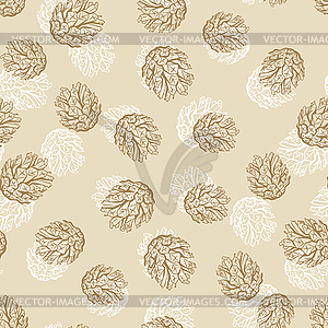 Vintage Christmas and Holidays seamless pattern - vector clip art