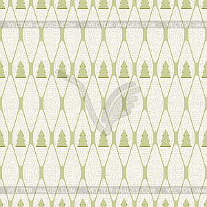 Christmas and Holidays seamless pattern with tree - vector clipart