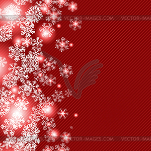 Christmas winter background with snowflake.  - vector image