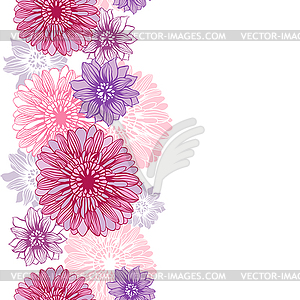 Background with flowers. (Seamless Pattern) - vector clipart
