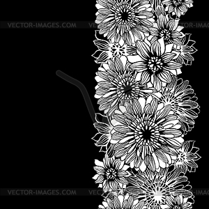 Background with flowers. (Seamless Pattern) - vector clip art