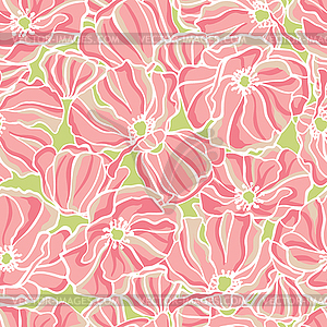 Background with flowers. (Seamless Pattern) - vector EPS clipart