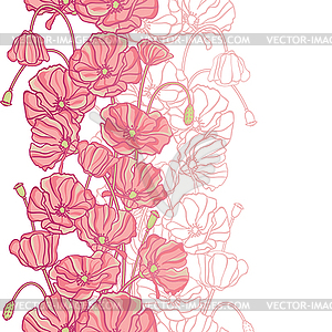 Background with flowers. (Seamless Pattern) - vector image