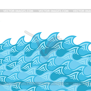 Abstract blue wave design with plase for text ( - vector clip art