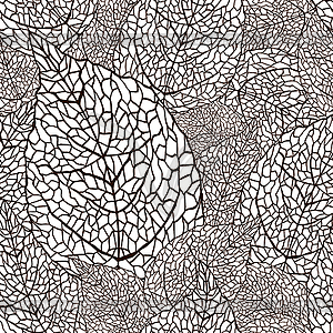 Leaves. (Seamless stylish pattern) - vector image