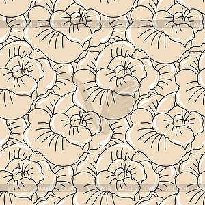 Background with flowers. (Seamless Pattern) - vector clipart