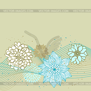 Abstract floral background. flower element for - vector image