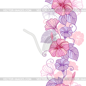 Stylish abstract floral background. Design of - vector clip art