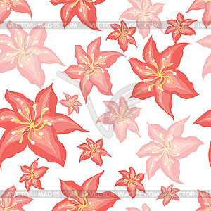 Background with flowers. (Seamless) - vector clip art