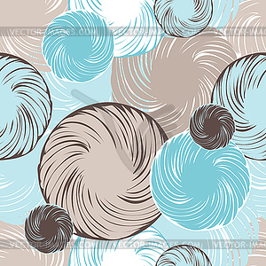 Abstract seamless background made of set of rings - vector clipart / vector image