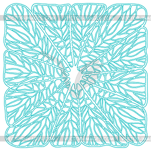 Circle ornament, ornamental round lace. - vector image