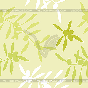Seamless realistic olive oil background.  - vector image