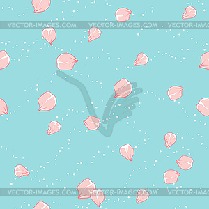 Cherry фон цвести. (Бесшовные цветы - векторное изображение EPS