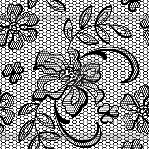 Old lace background, ornamental flowers. texture - vector clip art
