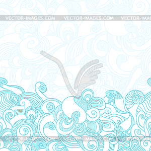 Seamless wave pattern. Abstract background - vector clipart