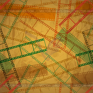 Vintage background with film frame. Seamless  - vector clipart