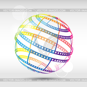 Abstract background with film strip. Eps 10 - vector clipart