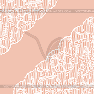 Vintage lace frame, ornamental flowers. texture - vector clipart