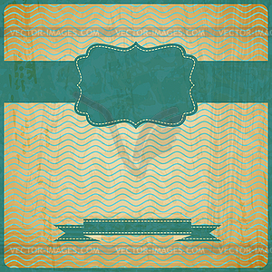 EPS10 vintage grunge old card. Background with plac - vector image