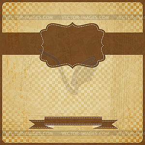 EPS10 vintage grunge old card. Background with plac - vector image