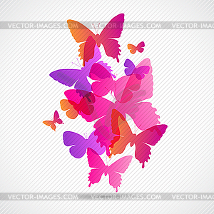 Butterflies background design. Collorfull EPS 10 - color vector clipart