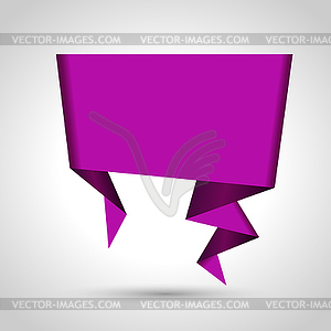 Abstract origami speech bubble background. Eps 10 - vector clipart / vector image