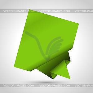 Abstract origami speech bubble background. Eps 10 - vector image