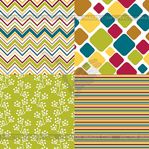 Seamless abstract retro pattern. Stylish geometric - vector EPS clipart