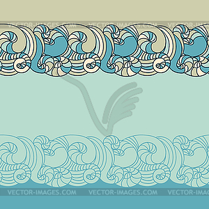 Seamless wave pattern. Abstract background - vector clipart