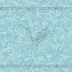 Seamless floral pattern with branches - vector clipart