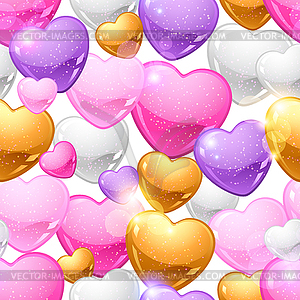 Valentine`s Day seamless pattern. Eps 10 background - vector image