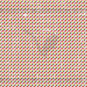 Seamless pattern of Valentine`s Day in retro style - vector image