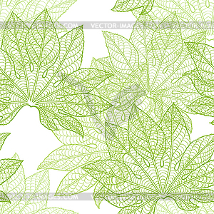 Leaves. (Seamless Pattern) - vector image