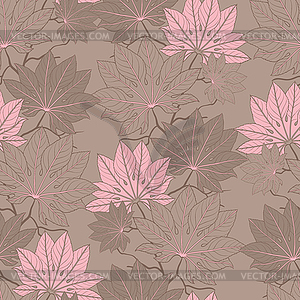 Leaves. (Seamless Pattern) - vector image