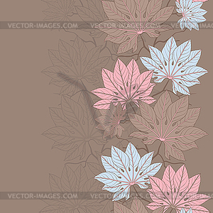 Leaves. (Seamless Pattern) - vector image