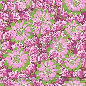 Flower (Seamless Pattern) - vector clip art