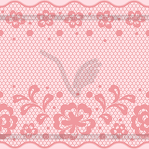 Seamless lace pattern, flower vintage background - vector image