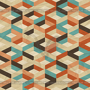Seamless retro geometric pattern - vector clip art