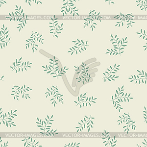 Seamless pattern with leaves - vector clipart / vector image