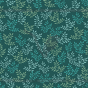 Seamless pattern with leaves - vector image