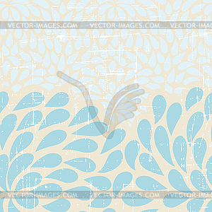 Seamless abstract retro drops pattern - vector clipart