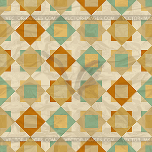 Seamless retro geometric pattern - stock vector clipart