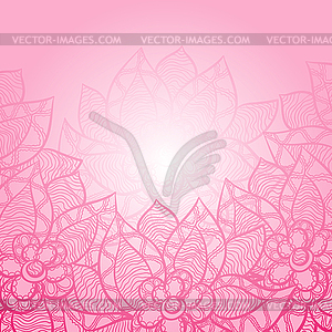 Floral background with abstract flowers - stock vector clipart