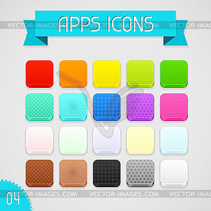 Collection of color apps icons. Set  - vector clip art