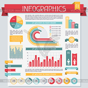 Infographics elements collection. Set  - vector clip art