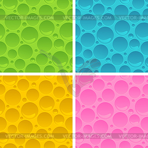 Collection of abstract seamless patterns - stock vector clipart