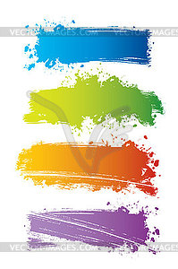 Splash banners - vector image