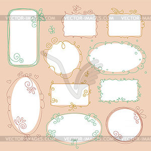 Vintage frames - vector clipart