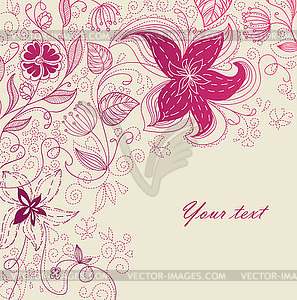 Floral backgrond - vector image